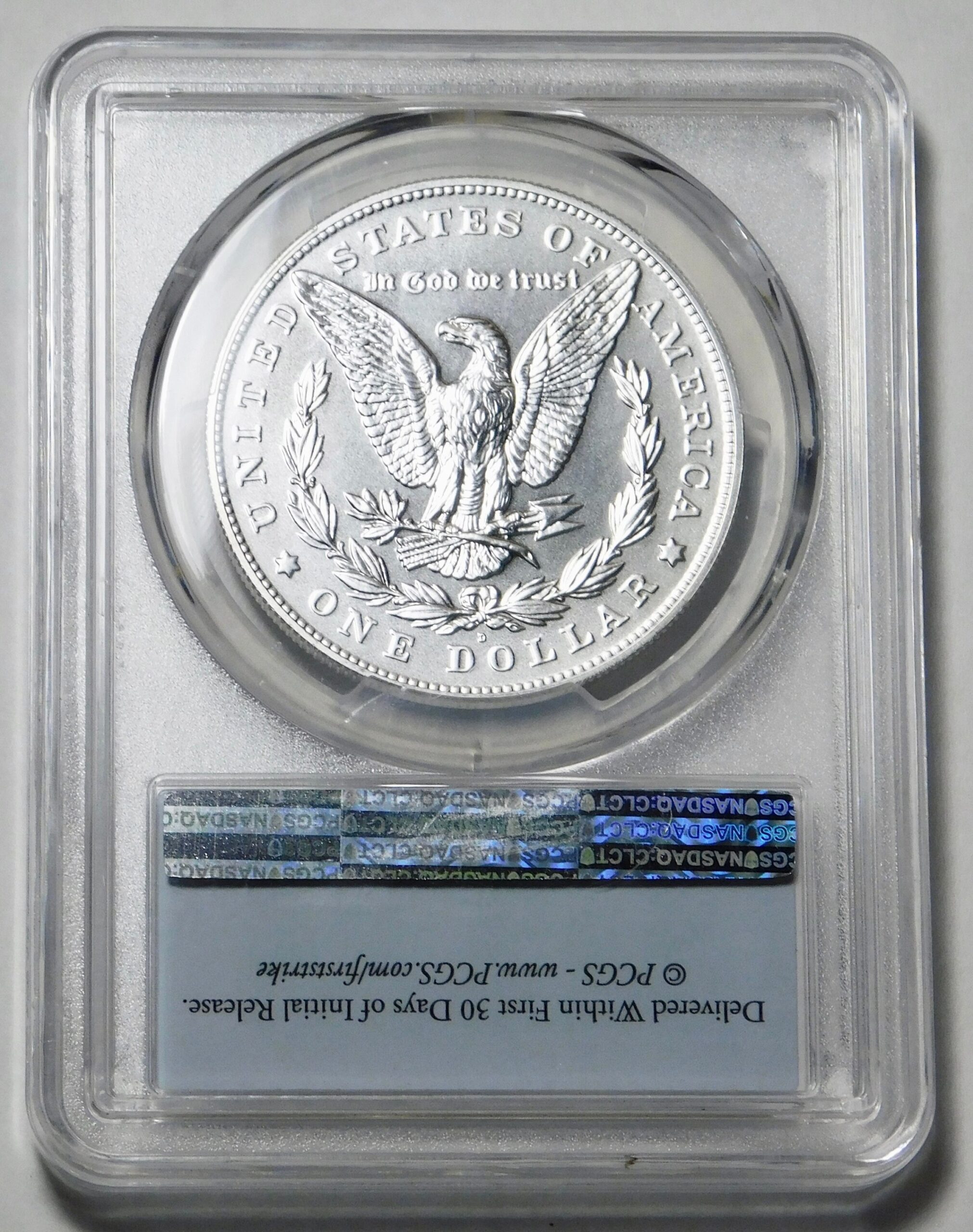2021 D Morgan Silver Dollar 100th Anniversary. Mint State 69 - Image 2