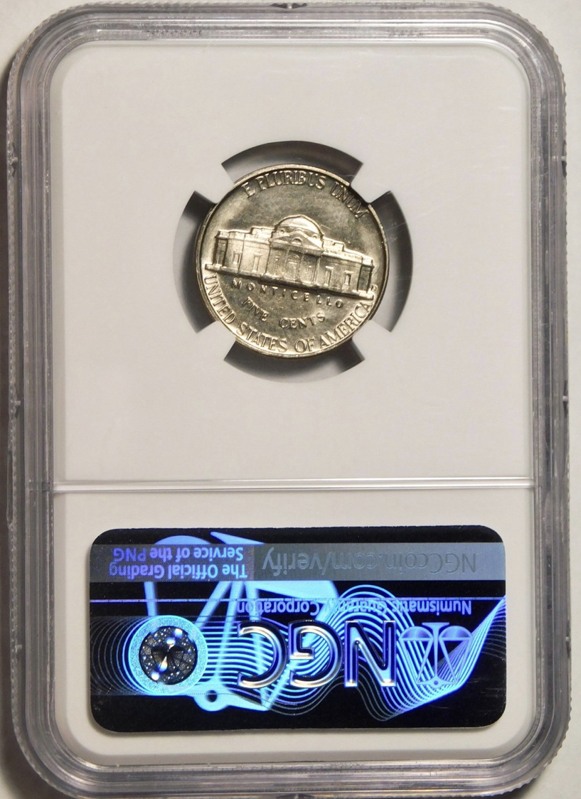 1960-D Jefferson Nickel NGC Mint State 66 - Image 2