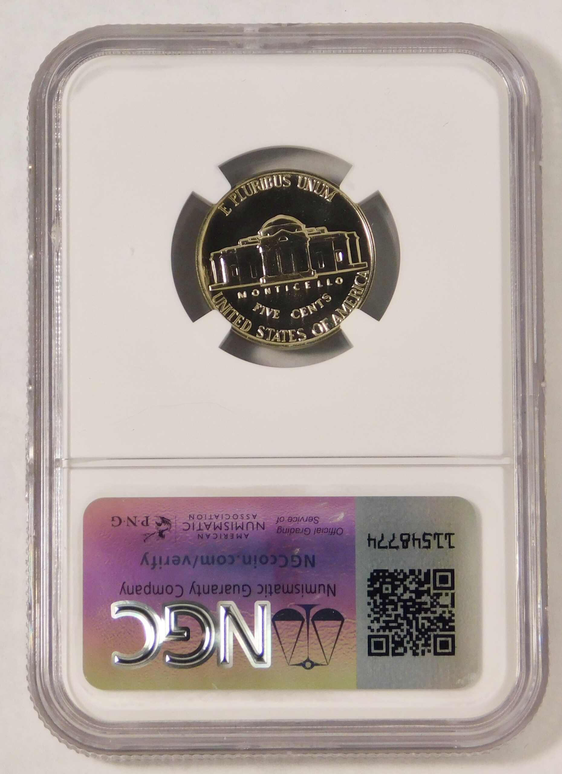 1961 Jefferson Nickel BIG GRADE! NGC Gem Proof 69 - Image 2